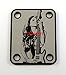 Laser Girl 601 - sexy, Fender style, engraved guitar neck plate