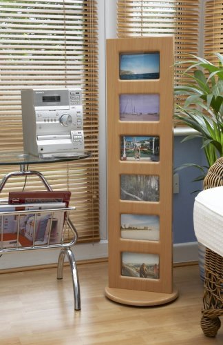 Modern Rotating CD Rack and Photo Frame