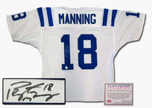 Peyton Manning Autographed Indianapolis Colts Authentic Style White Jersey Peyton Manning Autographed Indianapolis Colts Authentic Style White Jersey