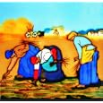 The Gleaners by Jean Francois Millet 1857 8x8x0.25 inches Ceramic Art Tile