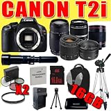 Buy Canon EOS Rebel T2i 18 MP CMOS APS-C Digital SLR Camera w Tamron AF 28-80mm f... by Canon
