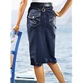 Laura Kent Jeansrock blue black