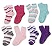 BambooMN Super Soft Warm Microfiber Fun Fuzzy Cozy Home Socks - 8 Pair Value Pack