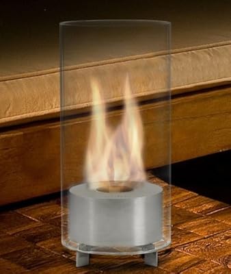 Eco-Feu Tabletop Fireplace - Juliette - Stainless Steel