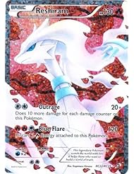 Toy: RESHIRAM FULL ART RC22 POKEMON CARD RADIANT COLLECTION LEGENDARY TREASURE - POKEMON USA