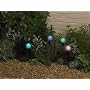 New 4 Colour Changing Garden Solar Globe/Sphere Lights