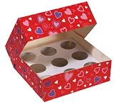Hearts Cupcake Box