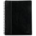 TOPS 25431 Executive notebook, textured, leatherette, 10-1/2 x 8, black