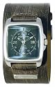 Kahuna KMX-4402G Mens Blue Dial Brown Leather Strap Watch