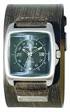 Kahuna KMX-4402G Mens Blue Dial Brown Leather Strap Watch