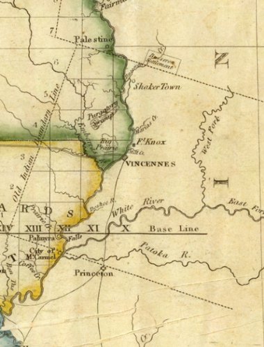 1818 LARGE HISTORIC WALL MAP ILLINOIS TINY CHICAGO