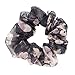 Cloris 3 Pieces Chiffon Floral Ponytail Holder Hair Scrunchies Assorted Colors