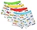 CHUNG Toddler Little boys 95% Cotton Boxer Briefs Underwear 4 Pack Car Print 3-7Y
