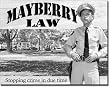 FIFE - Mayberry Law Tin Sign