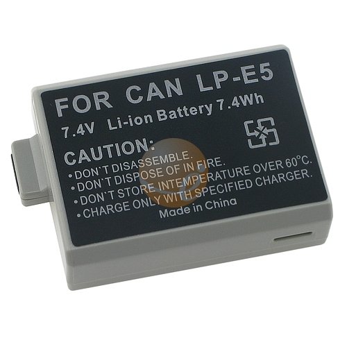 Canon LP-E5 Compatible Li-Ion Battery for EOX Rebel Xsi.