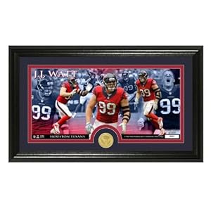 JJ Watt Bronze Coin Panoramic Photo Mint from The Highland Mint