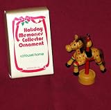 Holiday Memories Collector Ornament Carousel Horse 1984 Edition - Christmas Tree Figurine Decoration - Rare Vintage Holiday Collectible