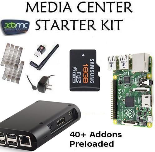 Raspberry Pi B+ Raspbmc XBMC + 45 Addons Kit by Detroit DIY Electronics
