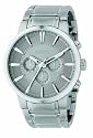 Fossil Gents Dress,  SS Ion-plated case and Bracelet, Silver Dial