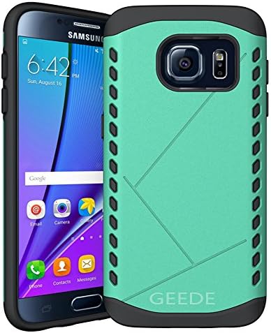 Galaxy s7 Case, GEEDE Slim Fit Shockproof Galaxy s7 Protective Case [Soft TPU Bumper][Hard PC Back] Dual Layer Armor Rubber Cover Case for Samsung Galaxy s7 5.1 inch (Green)