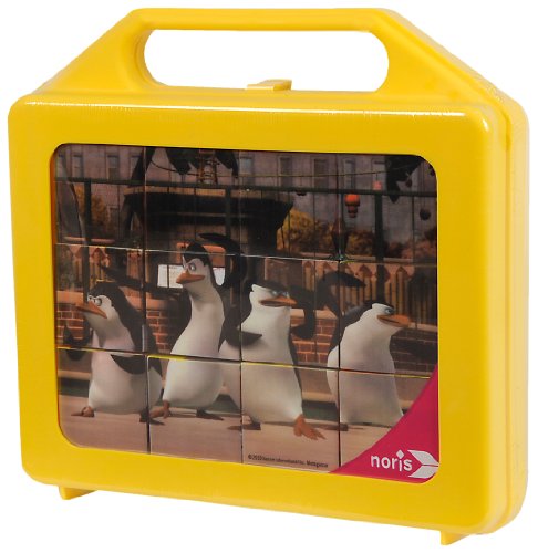 Noris 606705618 - Pinguine 12er W&uuml;rfelpuzzle-Koffer Preisvergleich