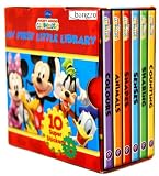Disney Mickey Mouse Clubhouse Little Library 6 Books Collection Set (Colours, Animals, Shapes, Senses, Sharing, Counting)