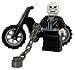 Ghost Rider - LEGO Custom Minifigure with Chain Whip and Motorcycle Ghost Rider - LEGO Custom Minifigure with Chain Whip and Motorcycle