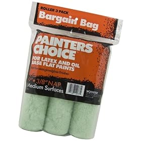 Wooster Brush R728-9 3/8-Inch Nap Painter's Choice Roller Cover 3-Pack, 9-Inch