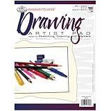 Royal Langnickel 100-Sheet Drawing Essentials Artist Paper Pad, 9-Inch by 12-Inch