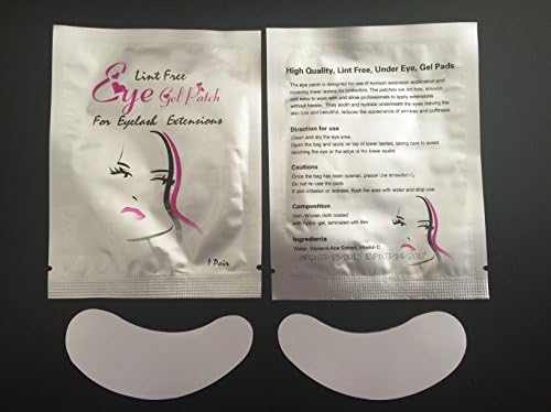 300 Pairs, Professional Lint Free Eyelash Extensions Eye Pad, White Film