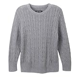 Boys' Cherokee  Cable Sweater - Heather Gray