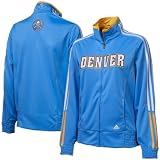 NBA adidas Denver Nuggets Ladies Light Blue On Court Track Jacket