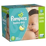 UPC 037000862499 product image for Pampers Baby Dry Size 2 Economy Pack Plus, 222 Count | upcitemdb.com