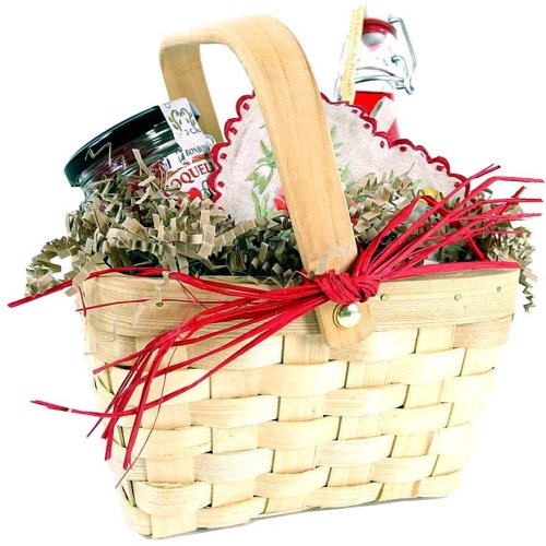 Coquelicot Red Poppy poppies themed gift basket by Touch of Europe Gift Baskets