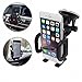 2 in 1 Car Mobile Holder-Universal Fit-Secure Cell Phone/GPS to Windshield or Air Vent in Vehicle Adjustable Grips for Safety and Security Fits Iphone/Samsung Galaxy and all Smartphones (Black)