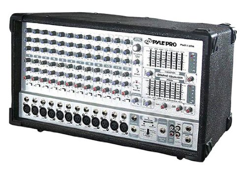Pyle-Pro PMX1206 - 12 Channel 1000 Watts Powered Mixer