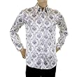 D&G, Dolce & Gabbana white/blue silk shirt