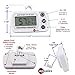 Easy To Read: Splash Proof Digital Refrigerator / Freezer Thermometer, -4 to 122°F Temperature Range Large Digital Display Works in Celsius & Fahrenheit