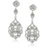 Nina Bridal Eiffel Antique Silver Crystal statement