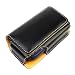 Universal Horizontal Large Eva Pouch Leather Case with Clip - Black for Audiovox 6600, 6700, Palm Treo 600, 650, 700w, 700p, 700wx, 680, 750, 755p,htc 8125, 8525, 8925, Mda, Wing, 6800, Samsung I730, I830, I760, Blackberry 8800, 8820, 8830, 8300, 8310, 8320, Motorola Q9h, Q9m, Q9c