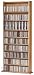 Hardwood DVD/CD Wall Unit - Oak