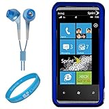 Blue 2 Piece Snap On Crystal Case for HTC Arrive Sprint Windows Mobile 7 Ph ....