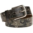 Leather Island Everybody is a Star Nailhead Belt