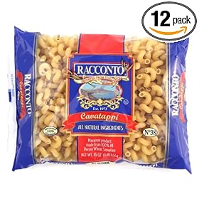 Racconto Cavatappi, 16-Ounce Packages (Pack of 12)