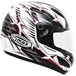 GMAX GM48 YF Men's Sports Bike Racing Motorcycle Helmet - White/Black/Red