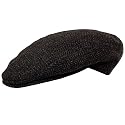 Borsalino Ivy Style Deep Grey Herringbone Cap