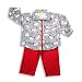 SnoPea - Newborn And Infant Girls Long Sleeve Knit Pant Set, Grey, Red