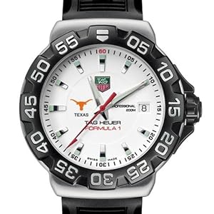 University of Texas TAG Heuer Watch - Men's Formula 1 with Rubber Strap at M.LaHart