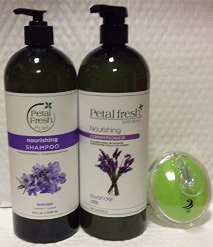 Nourishing Shampoo Lavender 34 oz, Conditioner 34 oz and AJ Shampoo Brush
