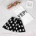 FEITONG Girls Letter Vest Dot Skirt Two Pieces Set Clothes Children Skirt Suit